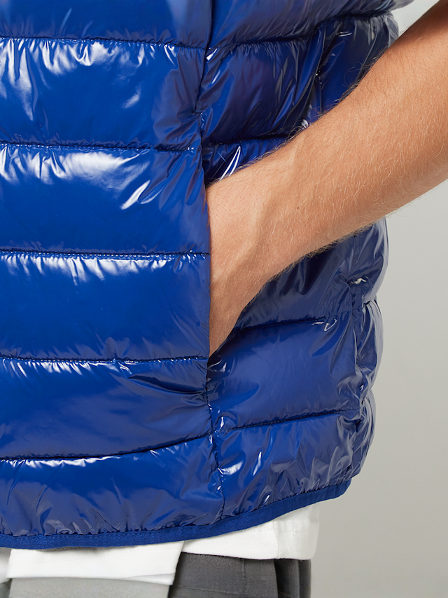 SNIPES, Small Logo Light Puffer Vest, blue, Image 4 of 5