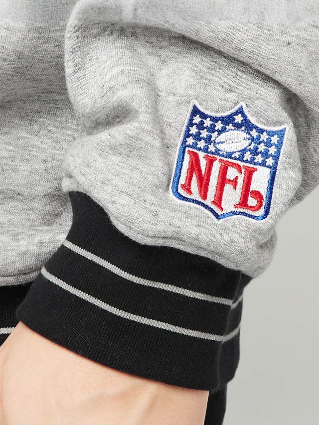 Mitchell & Ness, NFL Oakland Raiders NFL FL FLD Satin Fleece Crew, grey, Image 5 of 6