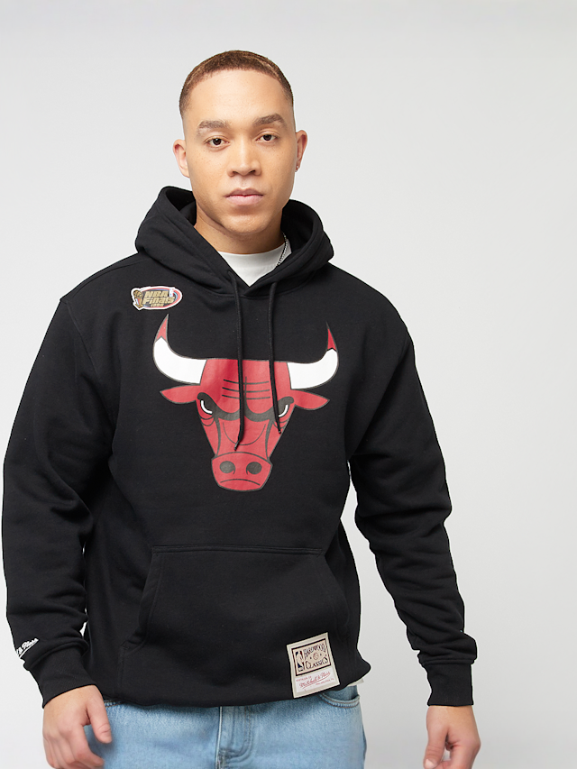 Mitchell & Ness, NBA Chicago Bulls Logo Hoody, black, Image 1 of 6