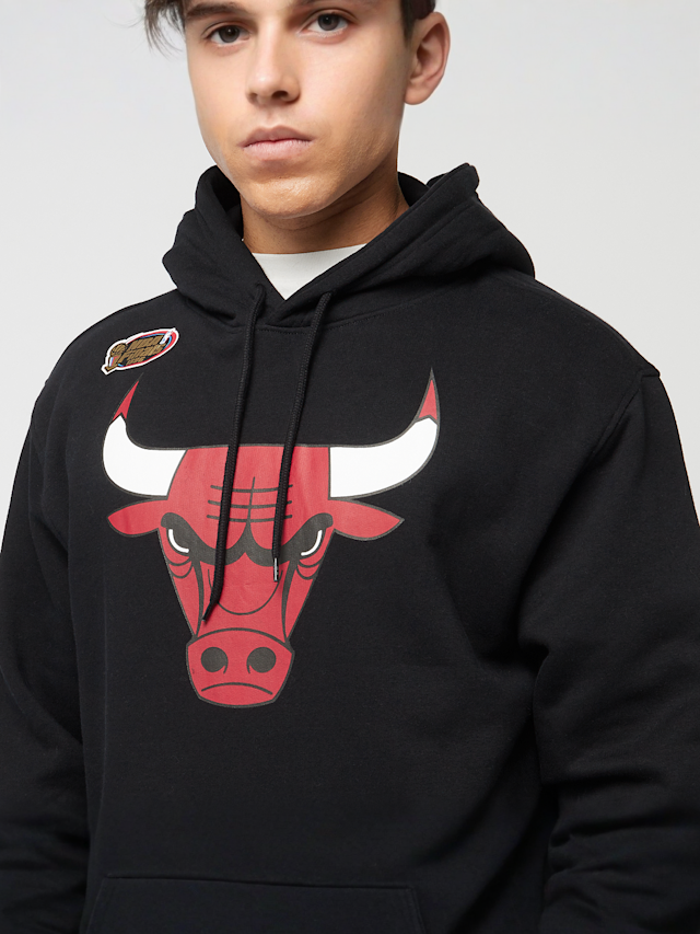 Mitchell & Ness, NBA Chicago Bulls Logo Hoody, black, Image 3 of 6