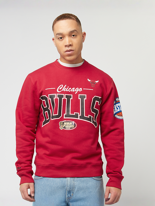 Mitchell & Ness, NBA Chicago Bulls There & Back Fleece Crew, red, Image 1 of 6