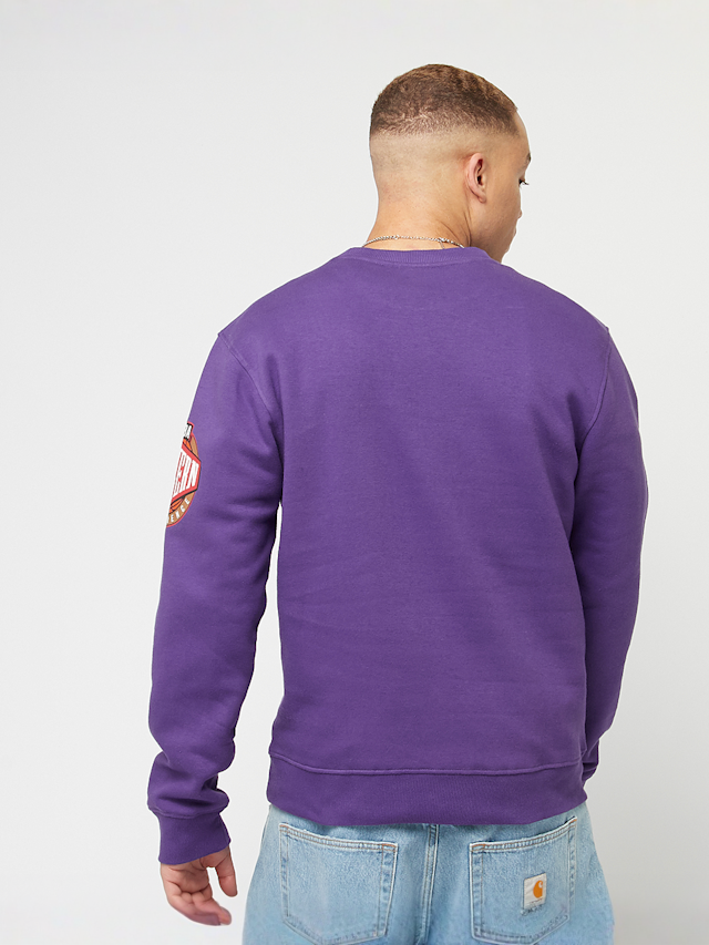 Mitchell & Ness, NBA Los Angeles Lakers There & Back Fleece Crew, purple, Image 2 of 6