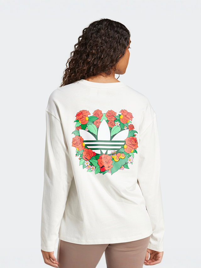 adidas Originals, Trefoil Backprint Longsleeve, white, Image 2 of 5