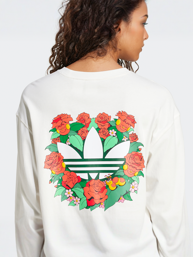 adidas Originals, Trefoil Backprint Longsleeve, white, Image 4 of 5