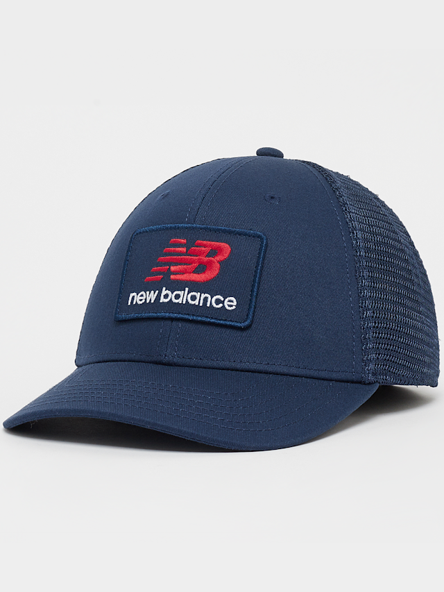 New Balance, Stacked Patch Logo Trucker, blue, Image 1 of 4