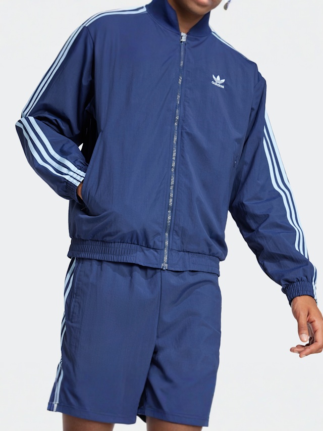adidas Originals, Adicolor Woven Firebird Track Top, blue, Image 4 of 5