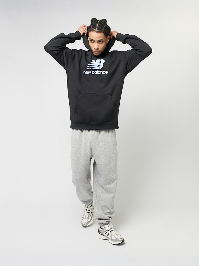 New Balance, Stacked Logo Graphic Hoodie, black, Image 4 of 4