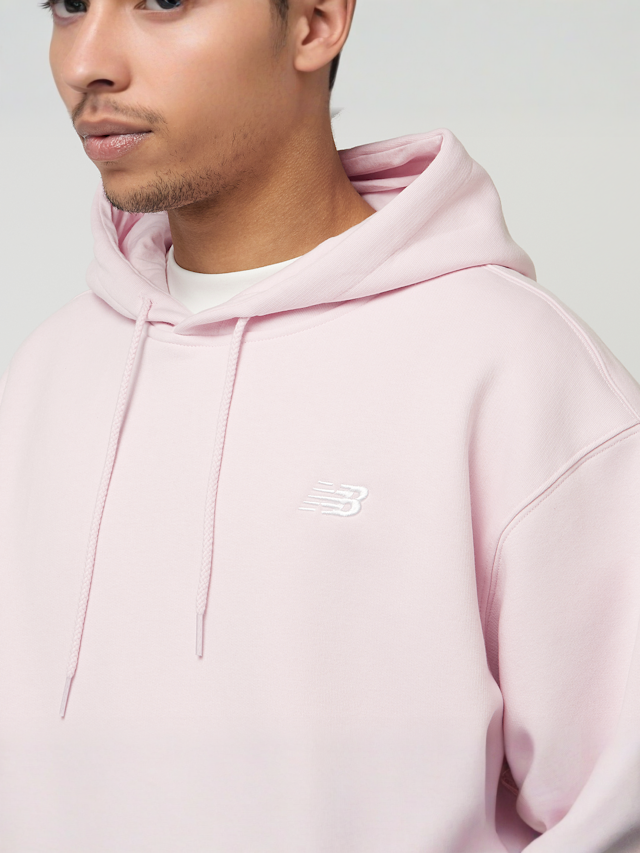 New Balance, Sport Essentials Fleece Hoodie, light pink, Image 3 of 4