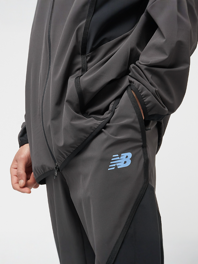 New Balance, Woven Tapered Track Pant, grey, Image 3 of 4