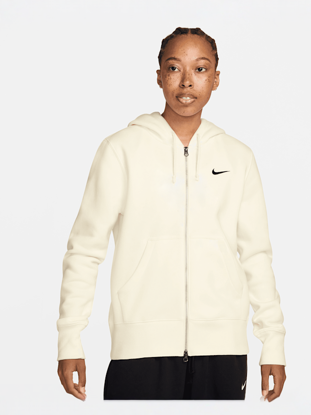 Nike, Sportswear Phoenix Fleece Full-Zip Hoodie, beige, Image 1 of 5