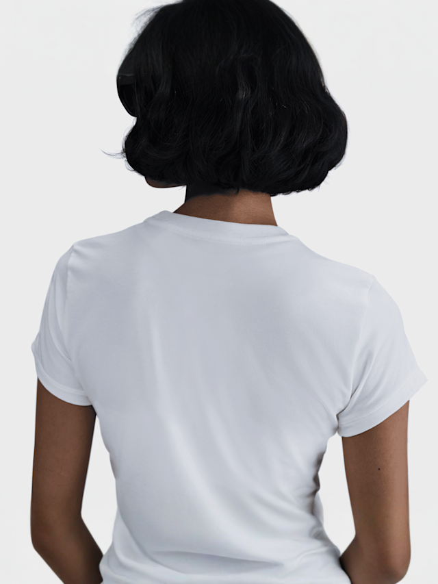 Nike, Sportswear Chill Knit Crop Top, white, Image 2 of 4