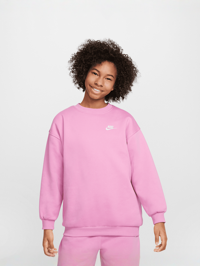 Nike, Sportswear Club Fleece Oversized Crew, light pink, Image 1 of 4