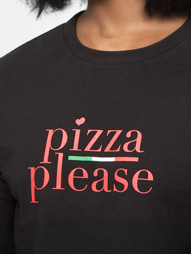 Mister Tee, Pizza Please Tee, black, Image 3 of 4