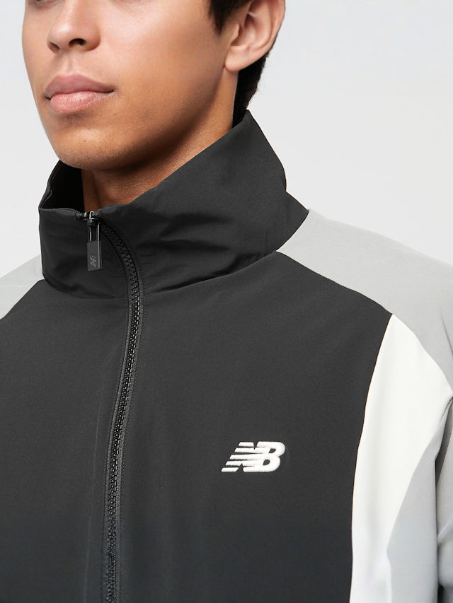 New Balance, Woven Track Jacket, black, Image 3 of 5