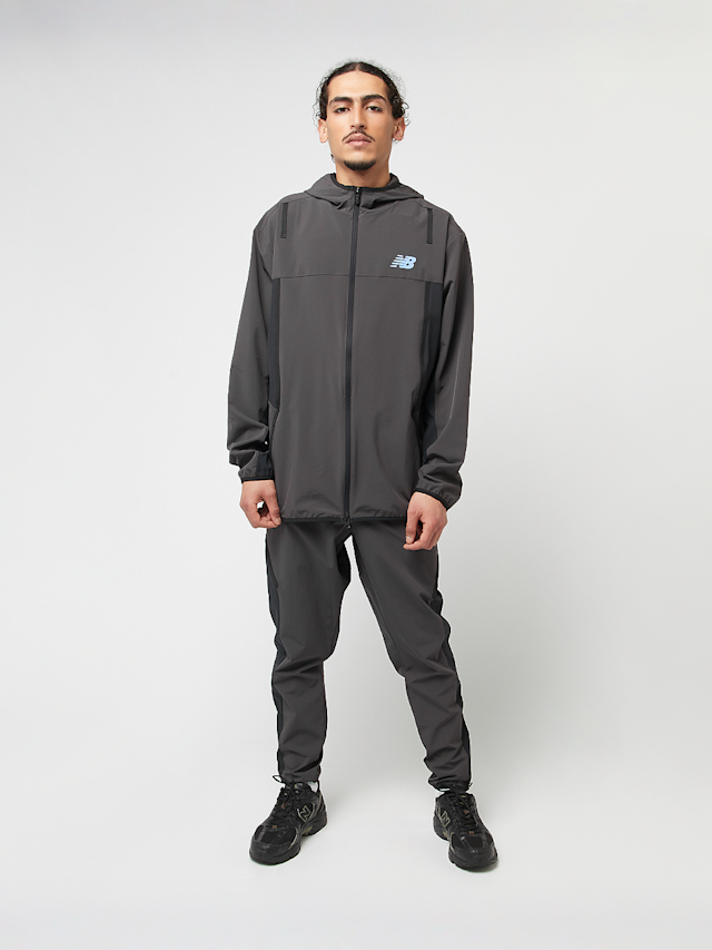 New Balance, Woven Full Zip Jacket, grey, Image 4 of 4