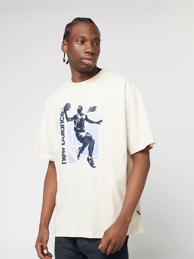 New Balance, Hoops Graphic Vintage T-Shirt, beige, Image 1 of 4
