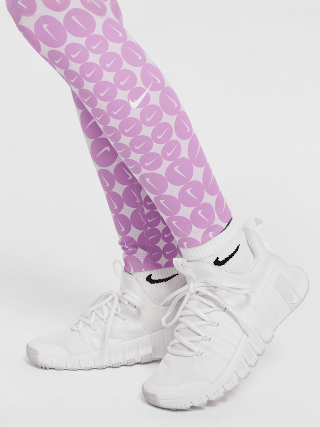 Nike, One Dri-FIT All Over Print Leggings, purple, Image 4 of 5