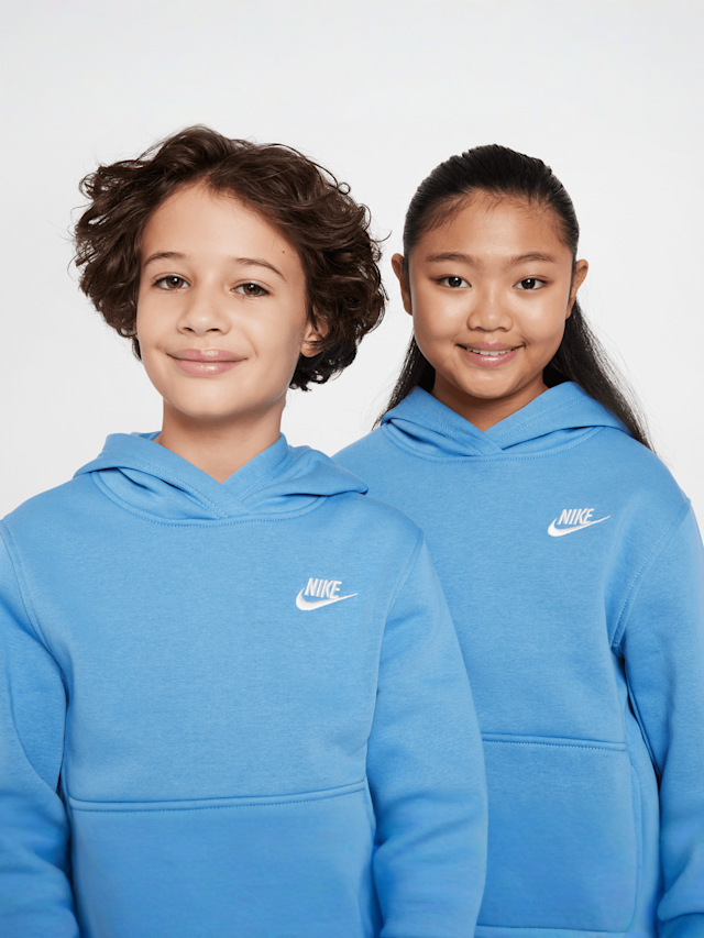 Nike, Sportswear Club Fleece Hoodie, blue, Image 3 of 7