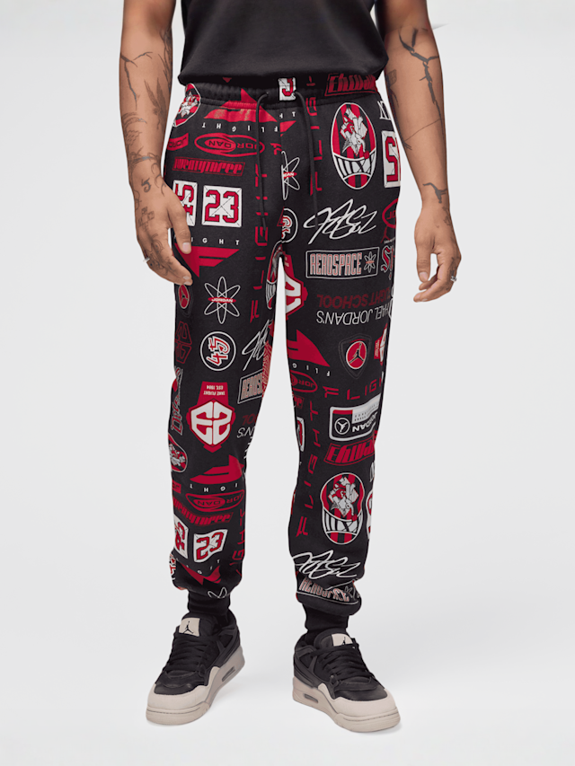 Jordan, Essentials All Over Print Fleece Pants, multi-colour, Image 1 of 6