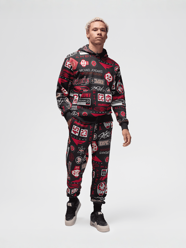 Jordan, Essentials All Over Print Fleece Pants, multi-colour, Image 6 of 6