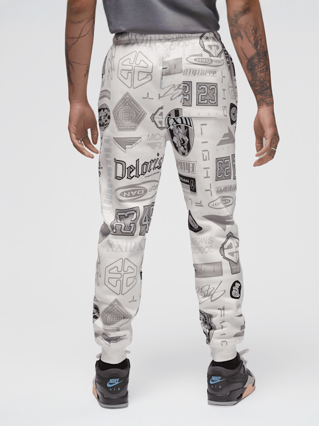 Jordan, Essentials All Over Print Fleece Pants, beige, Image 2 of 6