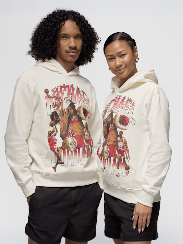 Jordan, Flight Graphics Fleece Hoodie, beige, Image 1 of 8