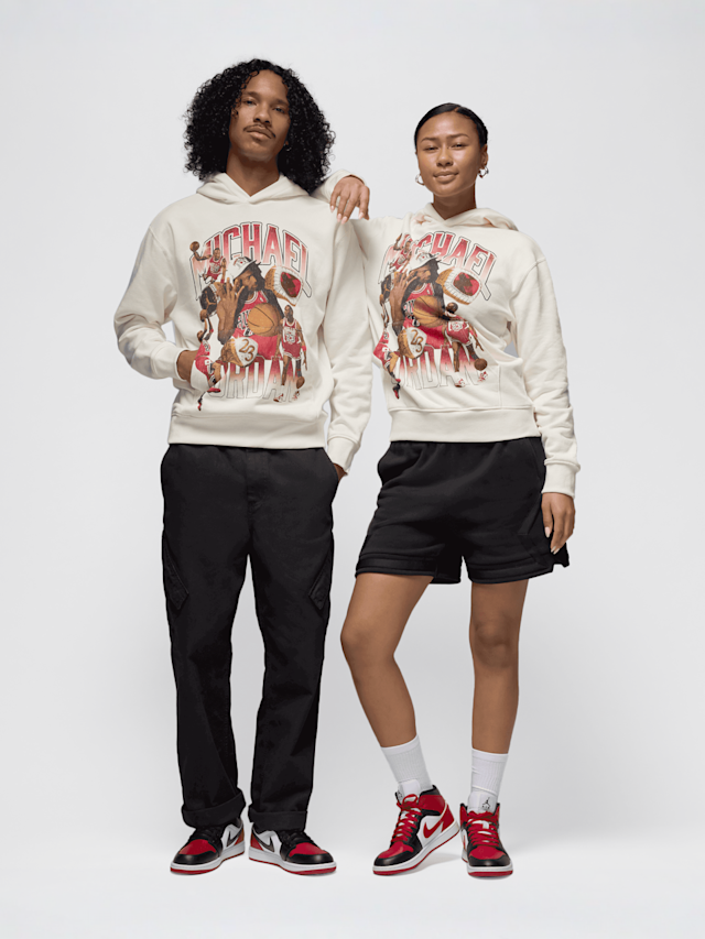 Jordan, Flight Graphics Fleece Hoodie, beige, Image 8 of 8