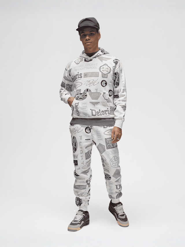 Jordan, Essential Allover Print Hoodie, beige, Image 5 of 5
