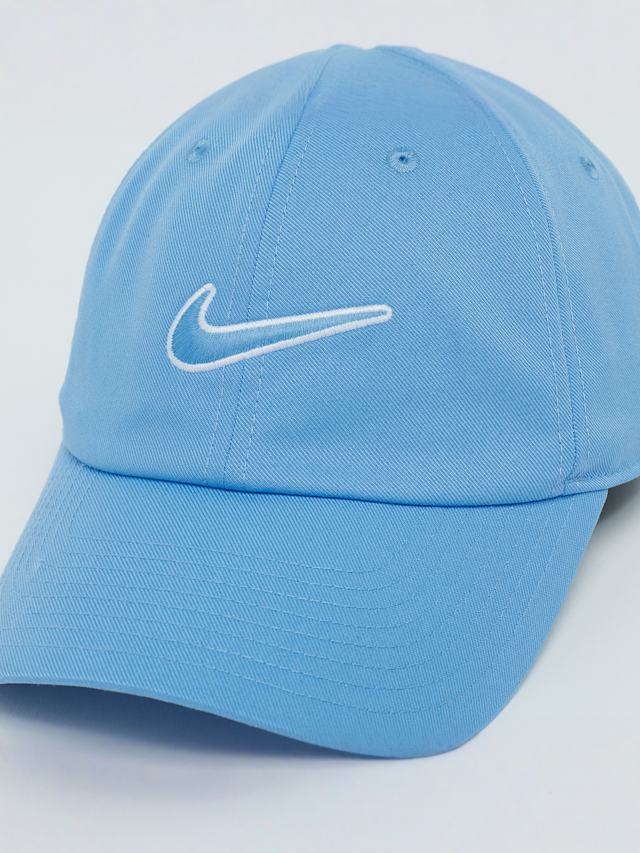 Nike, Club Unstructured Swoosh Cap, blue, Image 3 of 4