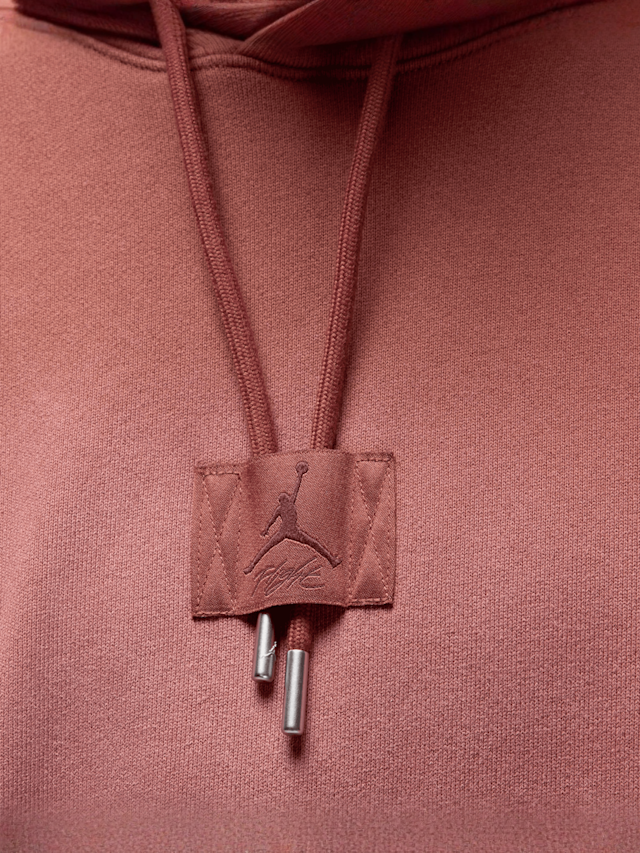 Jordan, Flight Washed Fleece Hoodie, red, Image 4 of 7