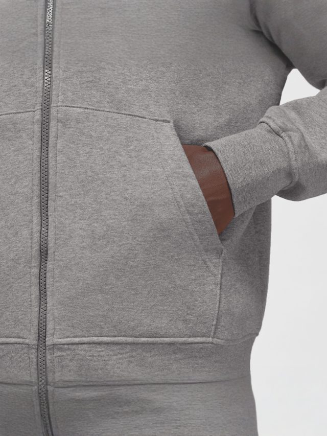 Jordan, Brooklyn Fleece Full-Zip Hoodie, grey, Image 4 of 6