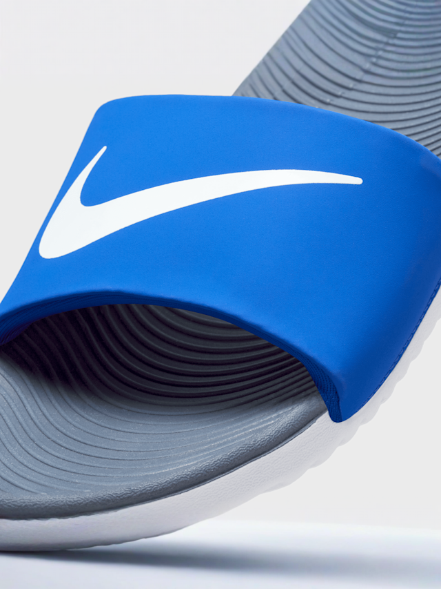 Nike, Kawa Slides (PS), blue, Image 6 of 6
