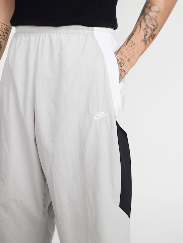 Nike, Club Woven Oversized Track Pants, grey, Image 3 of 5