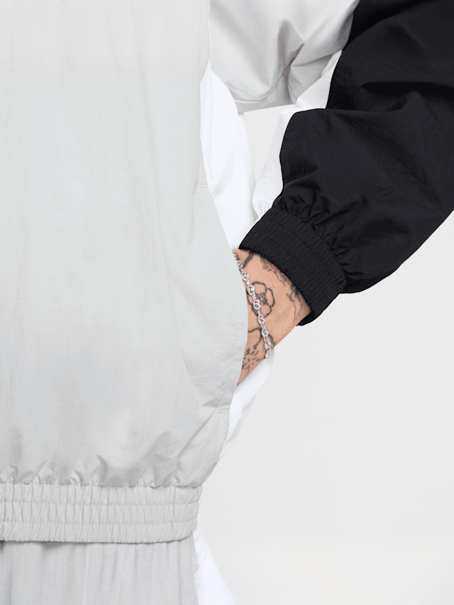 Nike, Club Woven Oversized Track Jacket, grey, Image 4 of 5