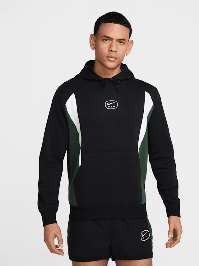 Nike, Sportswear Swoosh Air Fleece Hoodie, black, Image 1 of 5