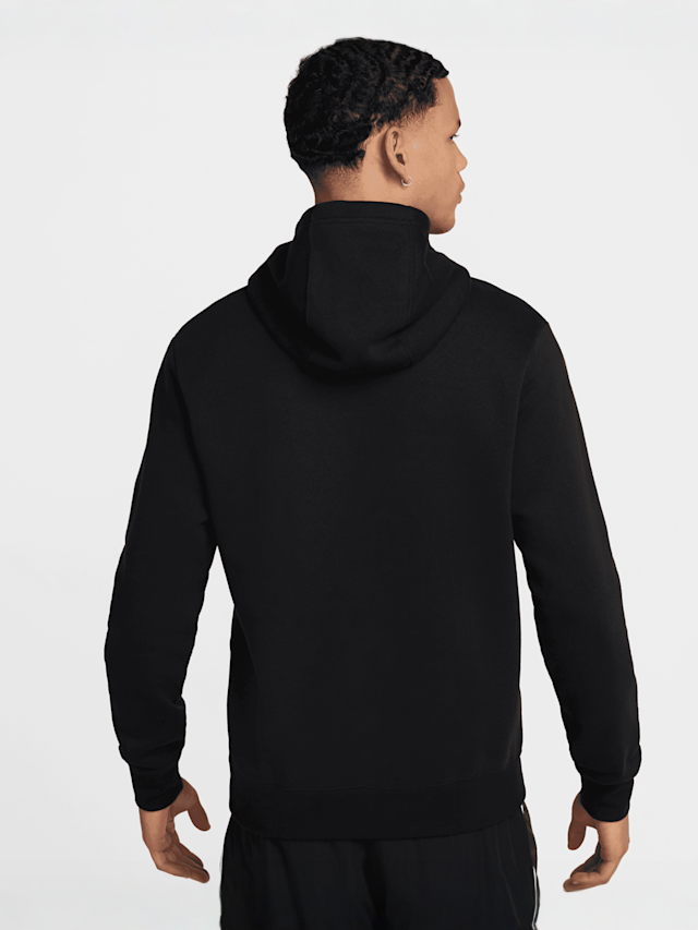 Nike, Sportswear Swoosh Air Fleece Hoodie, black, Image 2 of 5