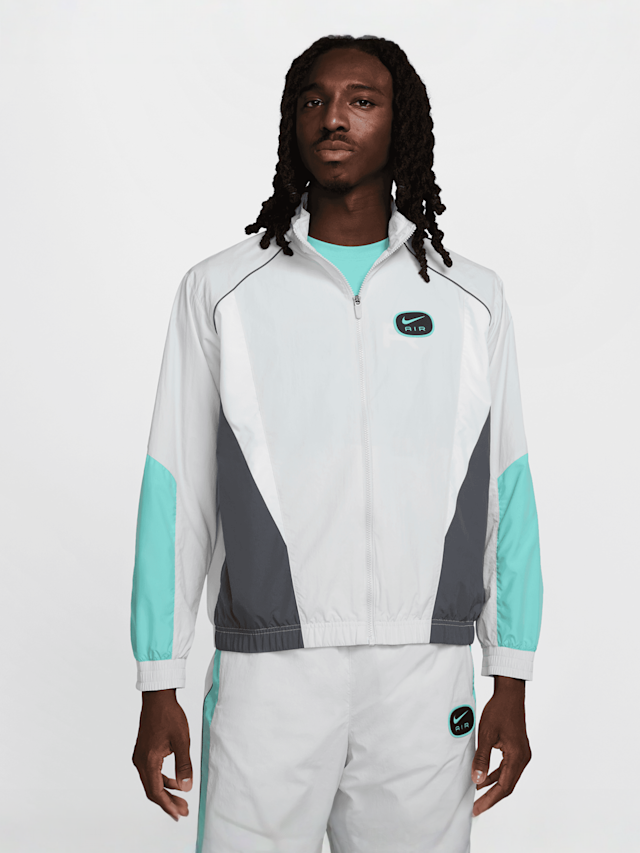 Nike, Sportswear Swoosh Air Woven Track Top, grey, Image 1 of 6