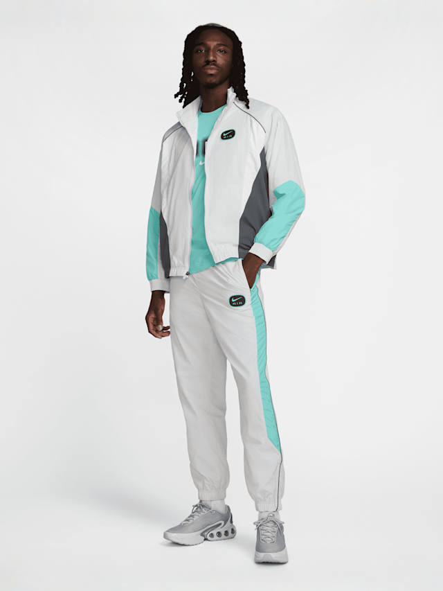 Nike, Sportswear Swoosh Air Woven Track Top, grey, Image 6 of 6