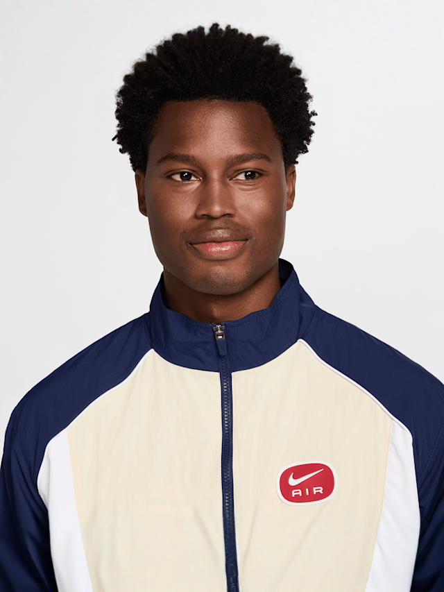 Nike, Sportswear Swoosh Air Woven Track Top, blue, Image 3 of 6