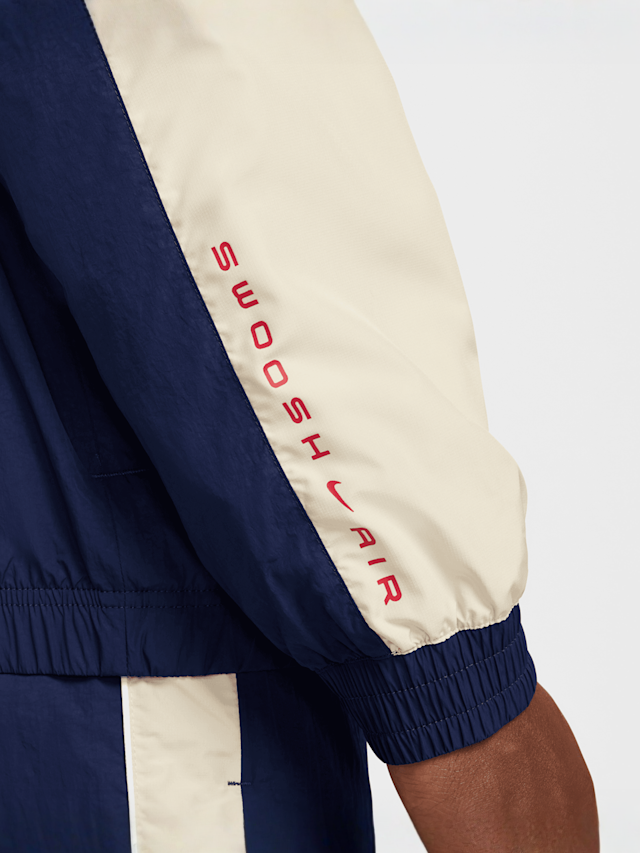 Nike, Sportswear Swoosh Air Woven Track Top, blue, Image 5 of 6