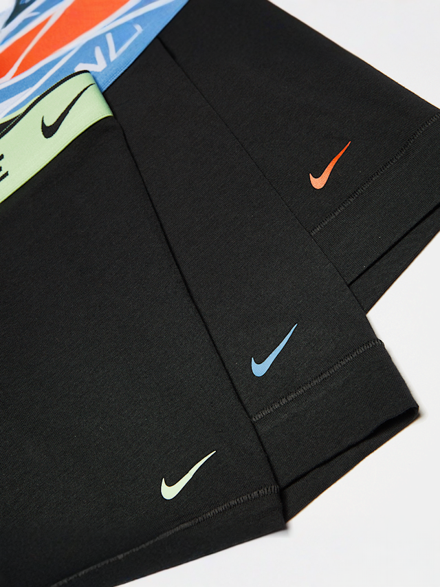 Nike, 3 PACK - Everyday Cotton Stretch  blue, grey, black, Image 2 of 2