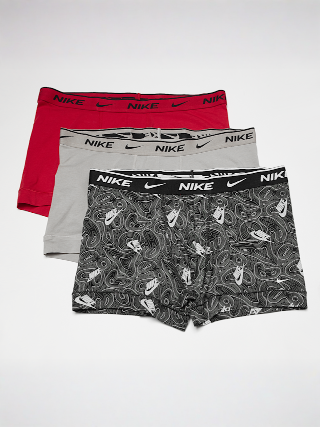Nike, 3 PACK - Everyday Cotton Stretch  blue, grey, multi-colour, Image 1 of 2