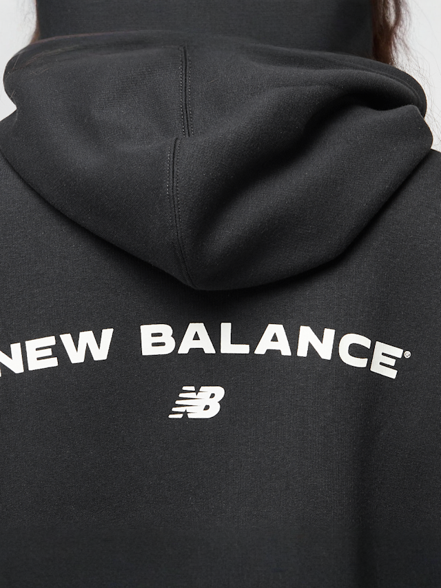 New Balance, Reimagined Fleece Hoodie, black, Image 4 of 5