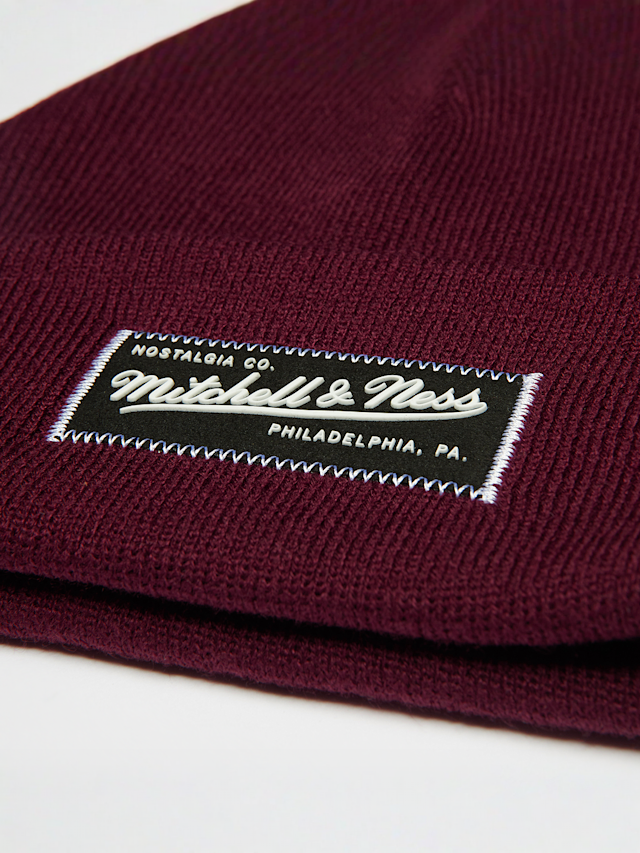 Mitchell & Ness, Branded Patch Logo Beanie, red, Image 3 of 3