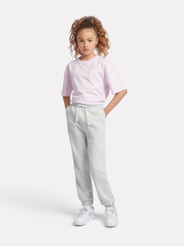 New Balance, French Terry Small Logo Jogger, grey, Image 4 of 4