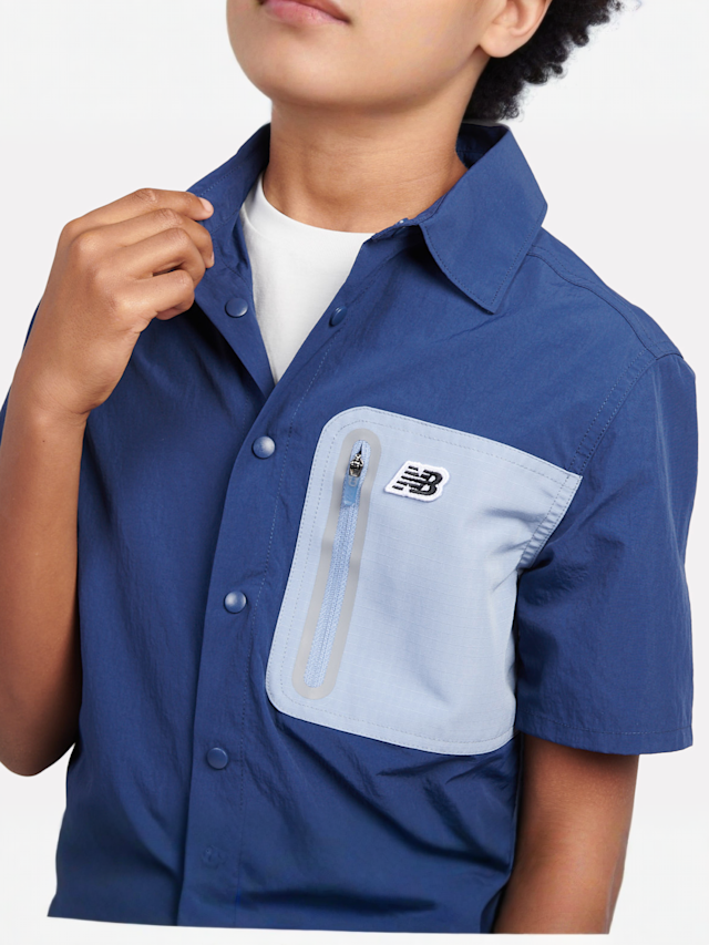 New Balance, Premium Shirt, blue, Image 3 of 5
