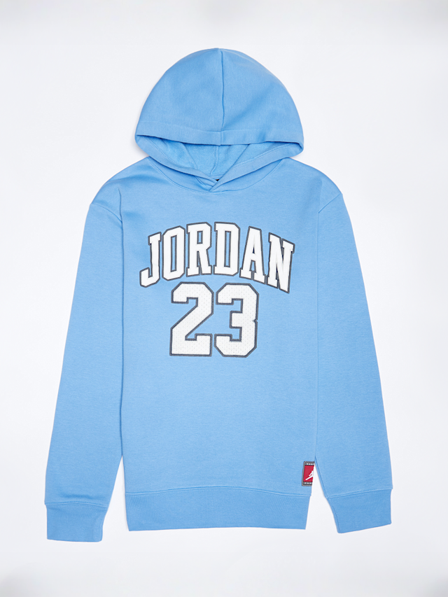 Jordan, High Brand Read Fleece Pullover Hoodie, blue, Image 1 of 4