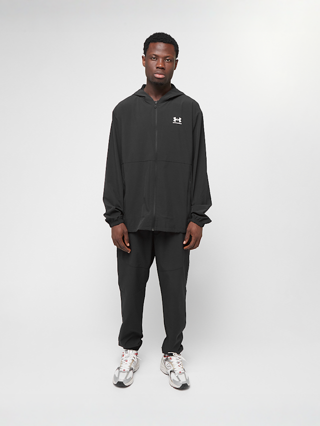 Under Armour, Stretch Woven Windbreaker, black, Image 4 of 4