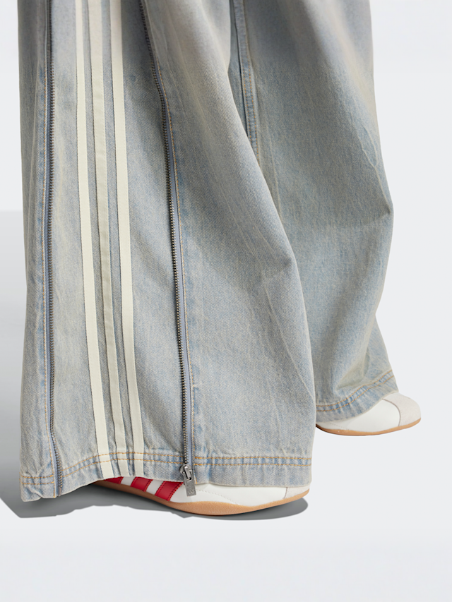 adidas Originals, Wide Leg JeansPants, blue, Image 3 of 5