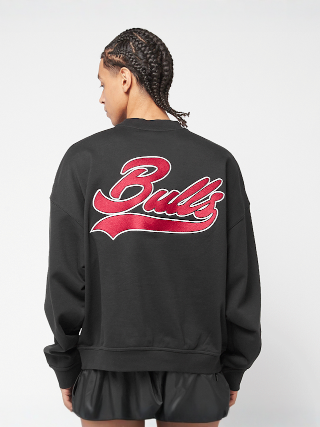 Mitchell & Ness, NBA Oversweep Crewneck Sweater Chicago Bulls, black, Image 1 of 7